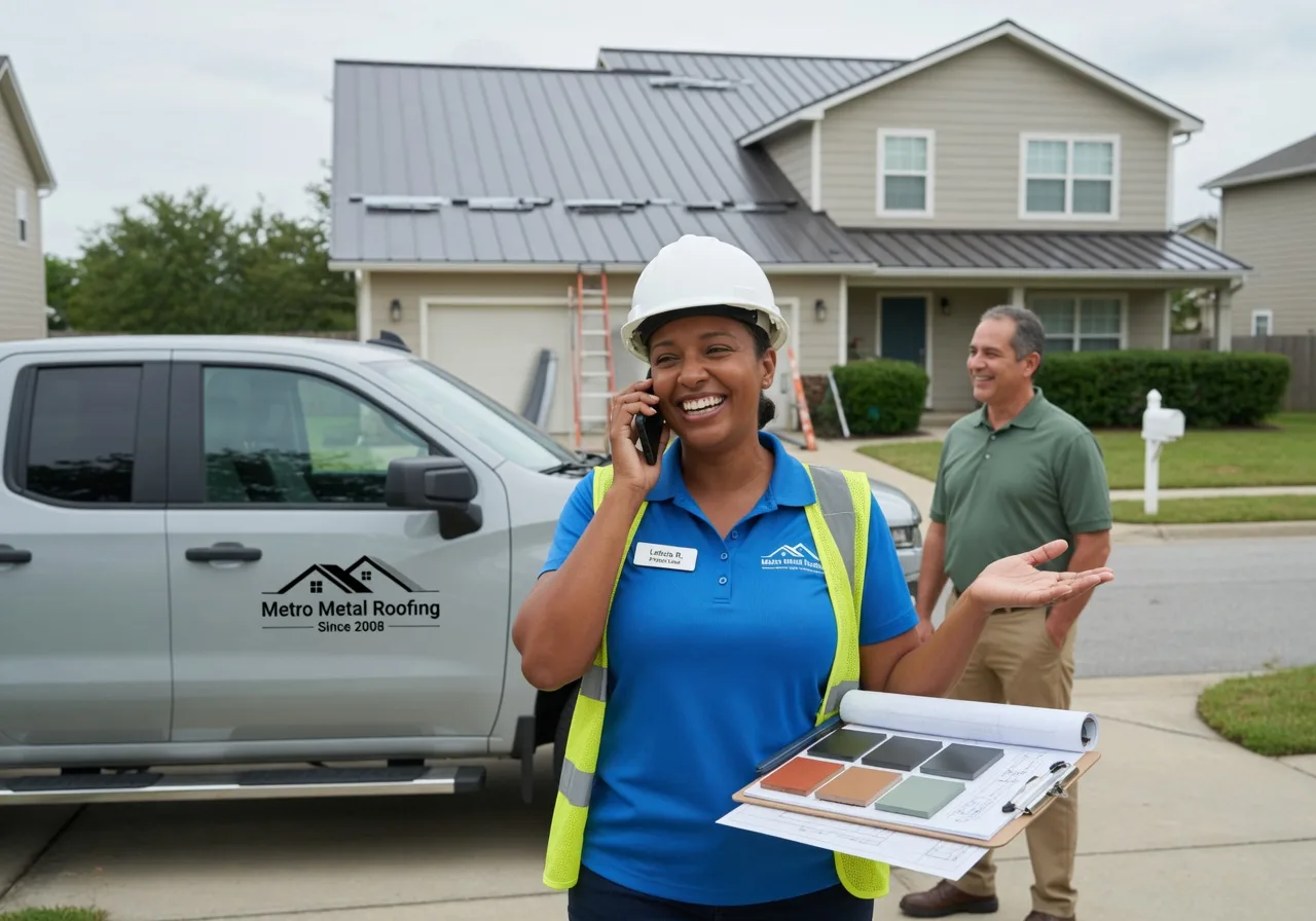 Storm Damage Metal Roof Repair in Cummaquid, MA